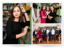 Выпускной альбом для 9 и 11 класса Акварель ваша школа на обложке Москва Санкт-Петербург заказать выпускной альбом